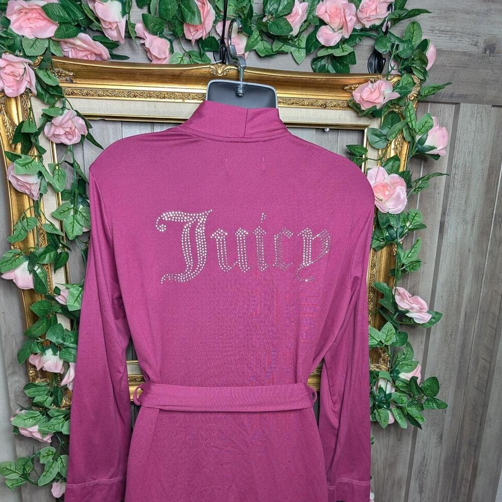 Juicy couture super soft pink plush loungewear robe